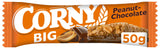 8 CORNY BIG PEANUT & CHOCOLATE Flavor Healthy Energy Breakfast Cereal Bars 50g