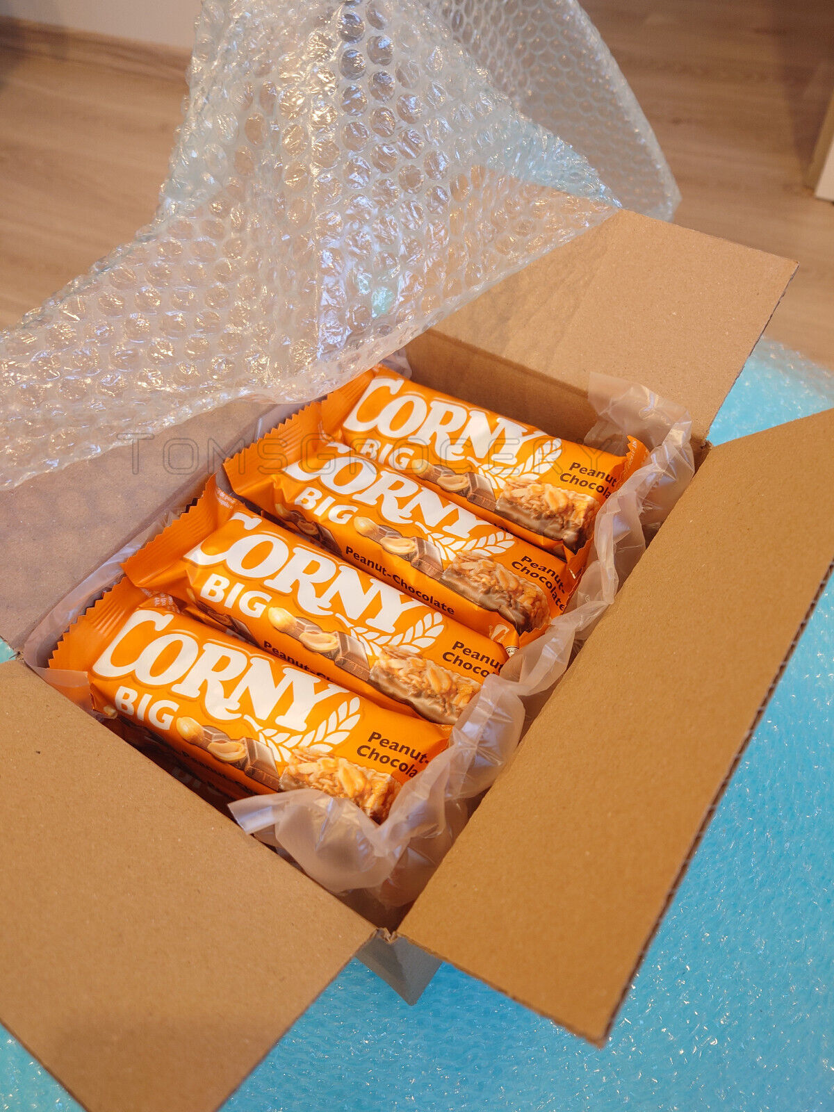 8 CORNY BIG PEANUT & CHOCOLATE Flavor Healthy Energy Breakfast Cereal Bars 50g