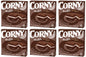 6 CORNY Milk Crunchy Cereal Bars with Cream Healthy Energy Breakfast Snacks 120g