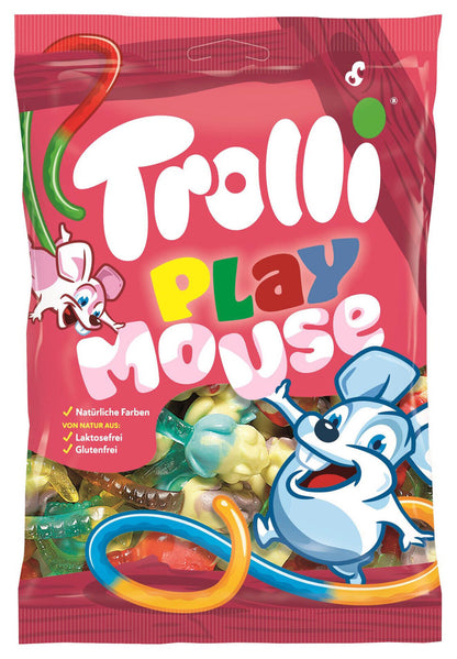 4 x TROLLI PLAY MOUSE Natural Gummies German Sweets Candy Treats 200g 7oz