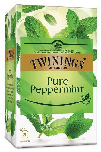 4 x TWININGS PURE PEPPERMINT Natural Tea Infusion Box