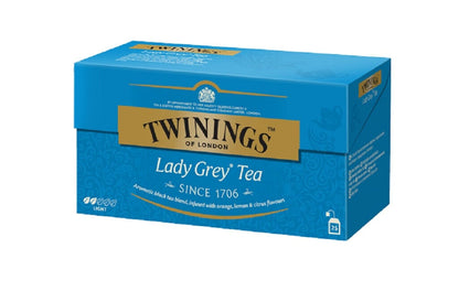 4 TWININGS LADY GREY TEA Orange Lemon Citrus Black Tea Boxes 100 servings total