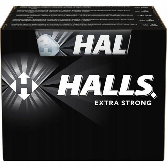 HALLS EXTRA STRONG Menthol Eucalyptus Flavor Pastilles Refreshing (pack of 20)