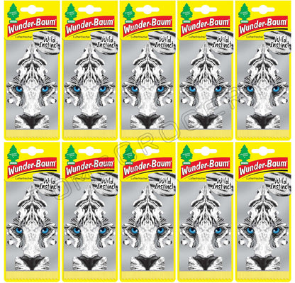 8 x WUNDER BAUM WILD INSTINCT Car Scents Hanging Little Trees Air Freshener