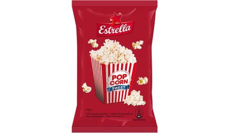4 ESTRELLA POPCORN SWEET Sugar Flavor Microwave Ready Bags 90g 3.18oz