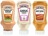 HEINZ BARBECUE Sauce Bundle Classic, Sweet & Garlic Sauces 3 Bottles Mix