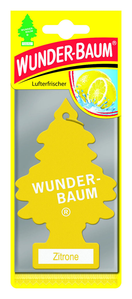 8 WUNDER BAUM ZITRONE Lemon Car Scents Hanging Little Trees Air Freshener