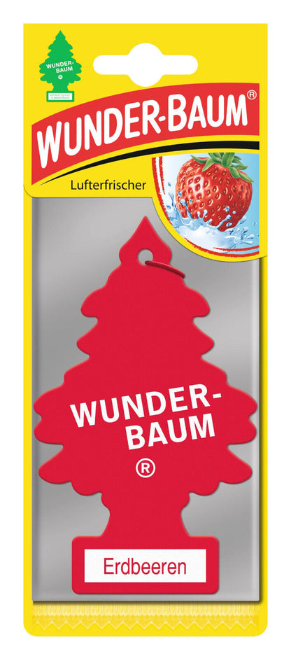 8 x WUNDER BAUM STRAWBERRY Car Scents Hanging Little Trees Air Freshener