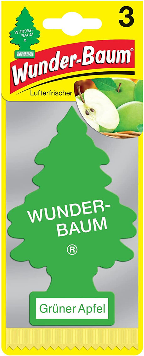 8 WUNDER BAUM GREEN APPLE Car Scents Hanging Little Trees Air Freshener
