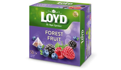 LOYD FOREST FRUIT Flavor Tea Boxes 4 x 50 Teabags (200 servings)