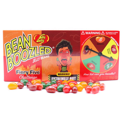 JELLY BELLY BEAN BOOZLED SPINNER Challenge Flaming Hot Candy Party Gift Box 100g