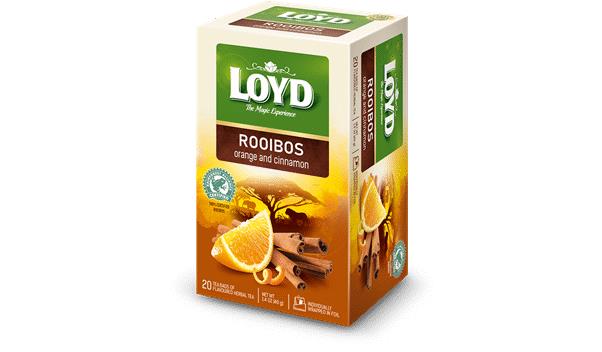 10 LOYD ROOIBOS ORANGE & CINNAMON Herbal Infusion Tea 20 Envelope Boxes