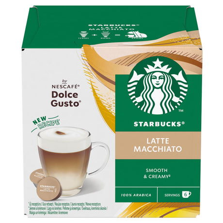 STARBUCKS LATTE MACCIATO Dolce Gusto Compatible Coffee Capsules