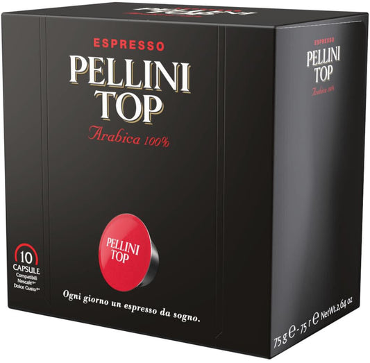 PELLINI TOP Espresso 100% Arabica Dolce Gusto Compatible Coffee Capsules Pods