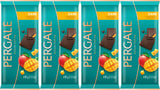 4 PERGALE Dark Chocolate Bars with Mango Filling 100g 3.5oz