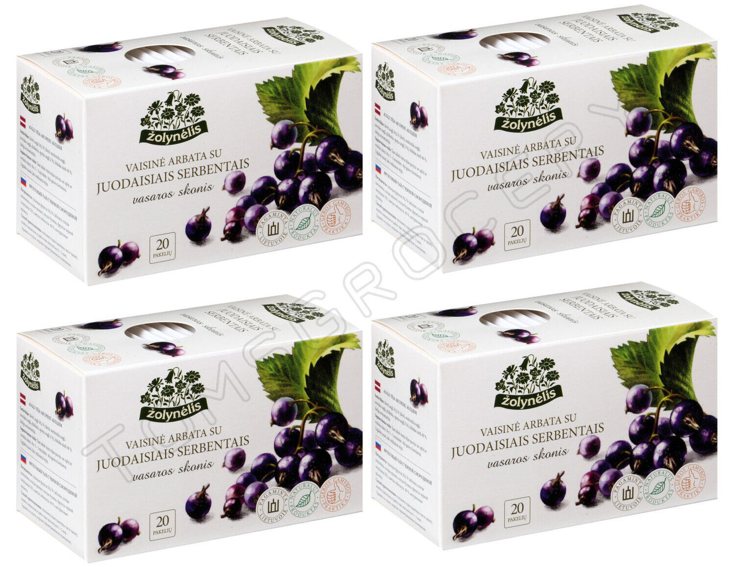 4 NATURAL ORGANIC BLACK CURRANT Flavor Herbal Infusion Tea Boxes Zolynelis