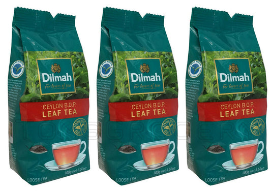 3 DILMAH BROKEN ORANGE PEKOE LOOSE LEAF TEA Sri Lanka Single Origin 100g 3.5oz