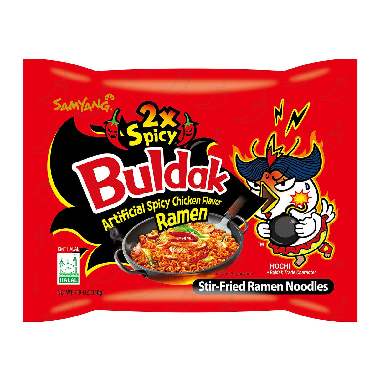 SAMYANG BULDAK 2X SPICY HOT CHICKEN Flavor Korean Ramen Instant Noodles 5x 140g