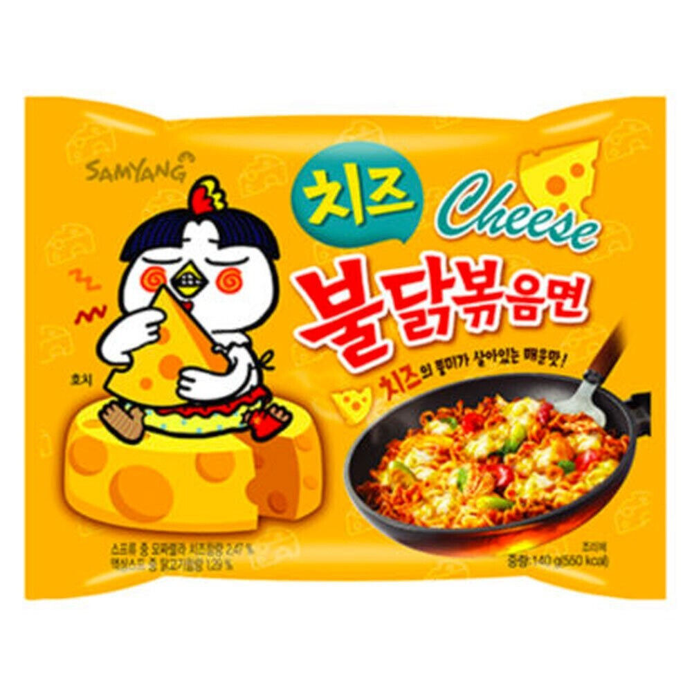 SAMYANG BULDAK HOT CHICKEN CHEESE Flavor Korean Ramen Instant Noodles 2x 140g