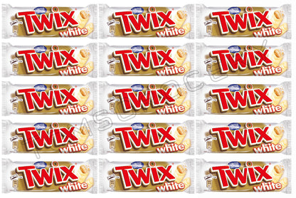 15 TWIX WHITE COOKIE BARS Caramel & Milk Chocolate Snacks European Sweets 50g