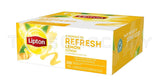 LIPTON REFRESH LEMON Flavor Black Tea 100 Servings Box