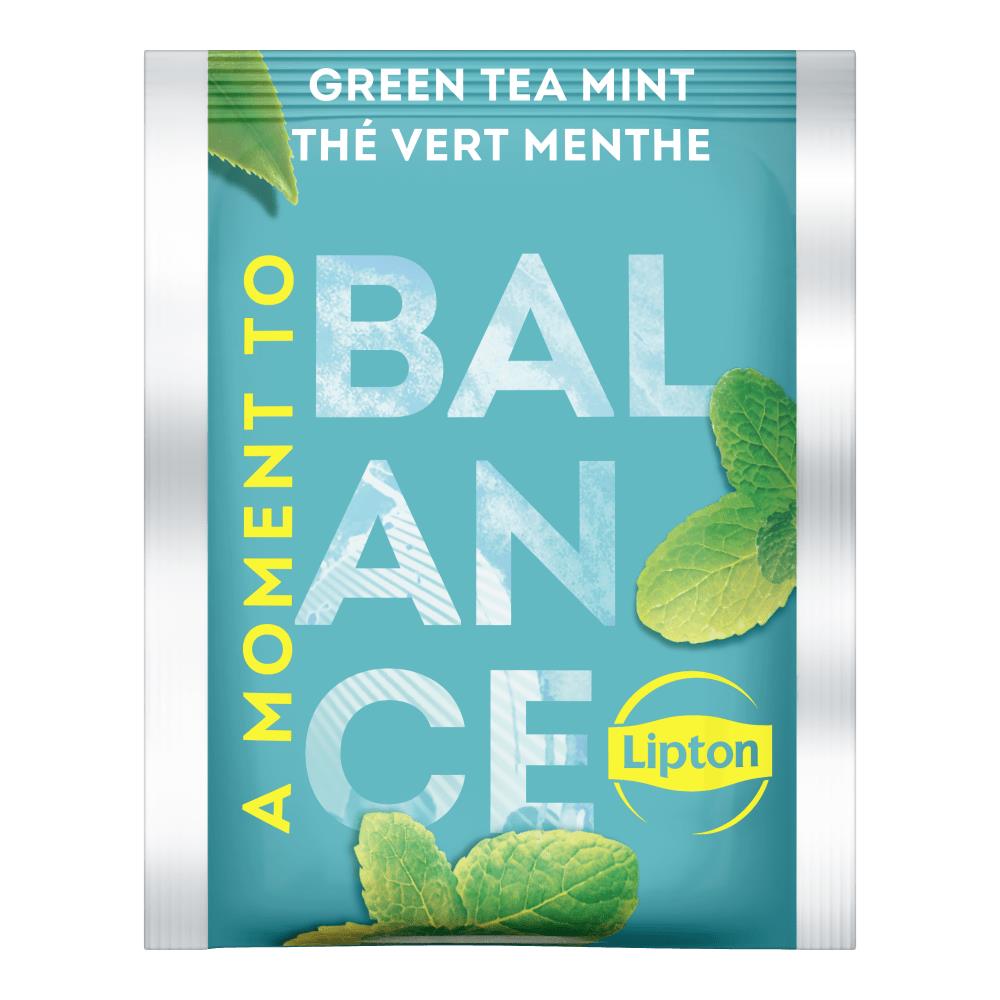 4 LIPTON BALANCE GREEN TEA MINT Flavor Tea Boxes (100 servings total)