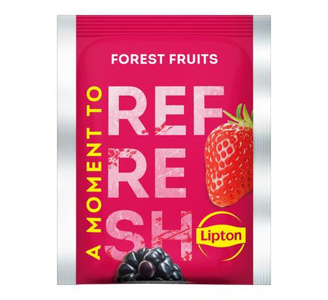 LIPTON REFRESH FOREST FRUIT Flavor Black Tea 100 Teabags Box