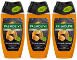 3 PALMOLIVE MEN CITRUS CRUSH 3in1 Shampoo Shower Gel Orange Cedarwood Oils 500ml