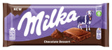 4 MILKA CHOCOLATE DESSERT Chocolate Bars European Candy Sweets 100g 3.5oz