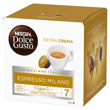 NESCAFE ESPRESSO MILANO Delicato Dolce Gusto Coffee Capsules Box New