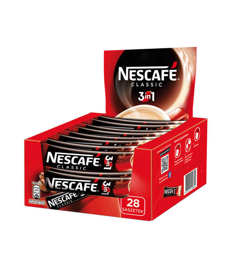 3 NESCAFE CLASSIC 3in1 Instant Coffee 28 Sticks Boxes