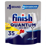 FINISH QUANTUM POWERBALL 35 All in 1 Dishwasher Capsules Lemon Sparkle