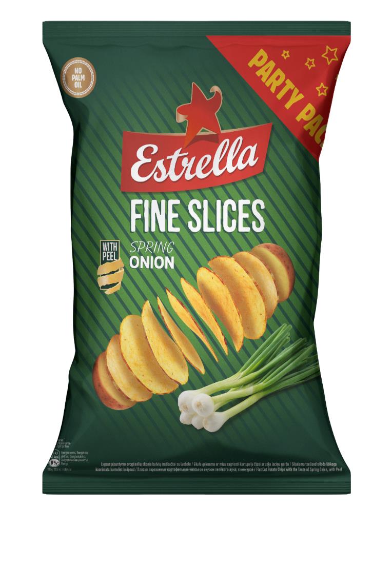 ESTRELLA SPRING ONION Flavor Potato Chips Crisps European Snacks 4x 180g 6.3oz