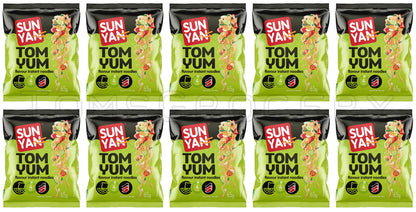 10 SUN YAN TOM YUM Instant Ramen Noodles Snacks Soup 65g 2.3oz