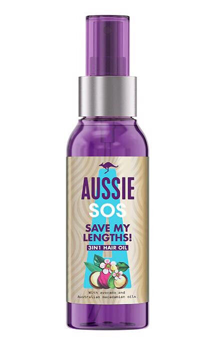 AUSSIE SOS Hair Oil Save My Lengths Avocado & Macadamian Oils 100ml 3.38fl oz