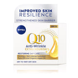 NIVEA Q10 ANTI-WRINKLE EXTRA NOURISH Restoring Face Cream For Dry Skin 50ml