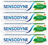 4 SENSODYNE FLUORIDE Sensitivity Protection Daily Toothpaste 75ml