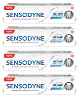 4 SENSODYNE DEEP REPAIR & PROTECT Whitening Daily Protection Toothpaste 75ml