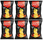 6 CHAZZ JALAPENO HABANERO Flamin Hot Flavor Potato Chips Crisps Snacks 90g 3.1oz