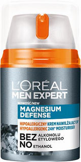L'OREAL MEN EXPERT MAGNESIUM DEFENCE 24h Hypoallergenic Moisturizer 50ml