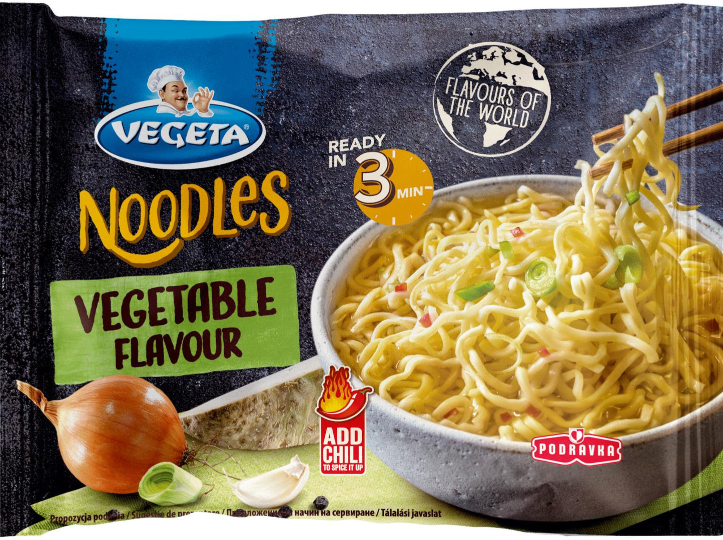 20 VEGETA VEGETABLE Flavor Ramen Soup Instant Noodles European Snacks