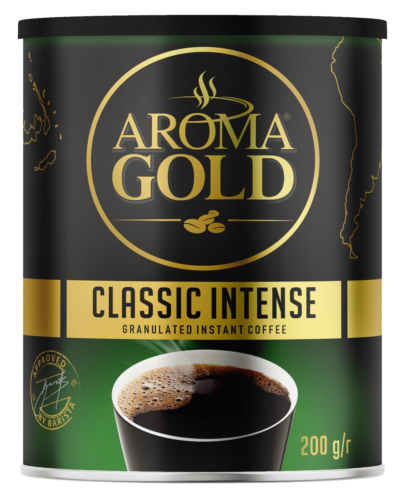 AROMA GOLD CLASSIC INTENSE Granulated Instant Coffee Tin 200g 7oz