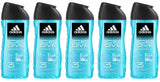 5 ADIDAS ICE DIVE 3in1 Cooling Shower Gel Bottles For Men 250ml