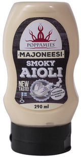 POPPAMIES SMOKY AIOLI MAYO BBQ Sauce Bottle 290ml 9.8fl oz