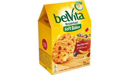 BELVITA SOFT BAKES RED BERRIES Wholegrain Breakfast Biscuits Cookies 250g