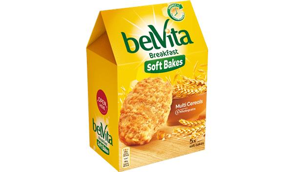 4 BELVITA SOFT BAKES Bundle Wholegrain Breakfast Biscuits Cookies 250g 8.8oz