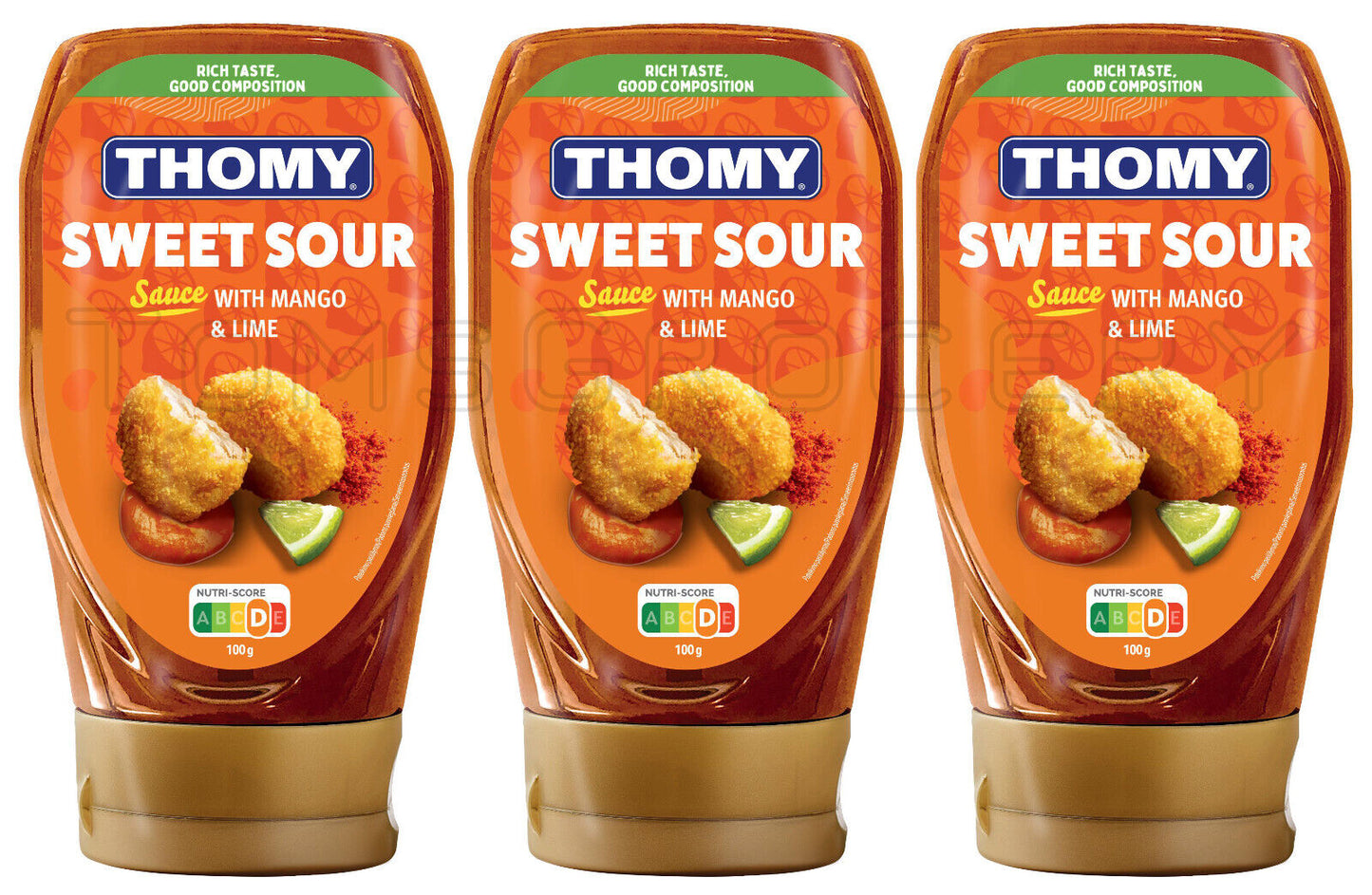 3 THOMY SWEET SOUR Sauce with Mango & Lime For Asian Recipes 347g 12oz