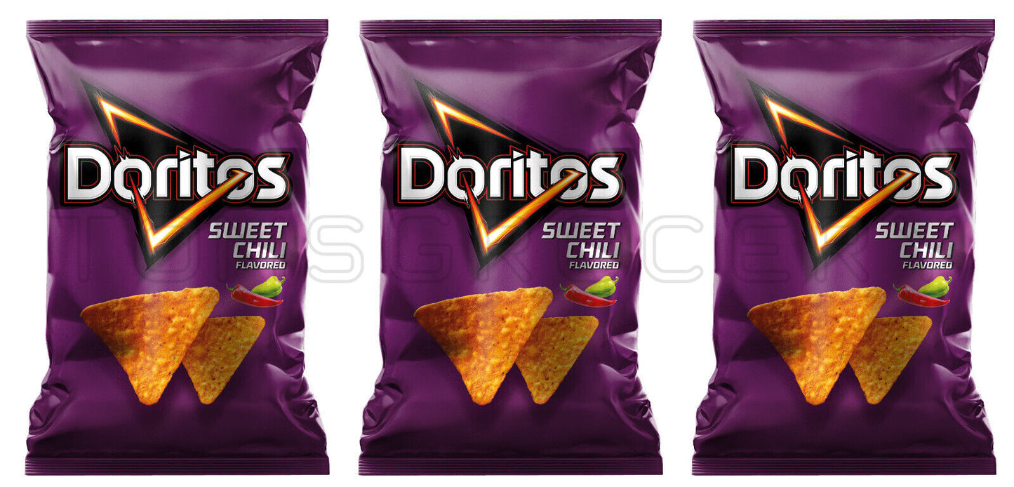 3 DORITOS SWEET CHILI Flavor Corn Chips Crisps European Snacks 100g 3.5oz