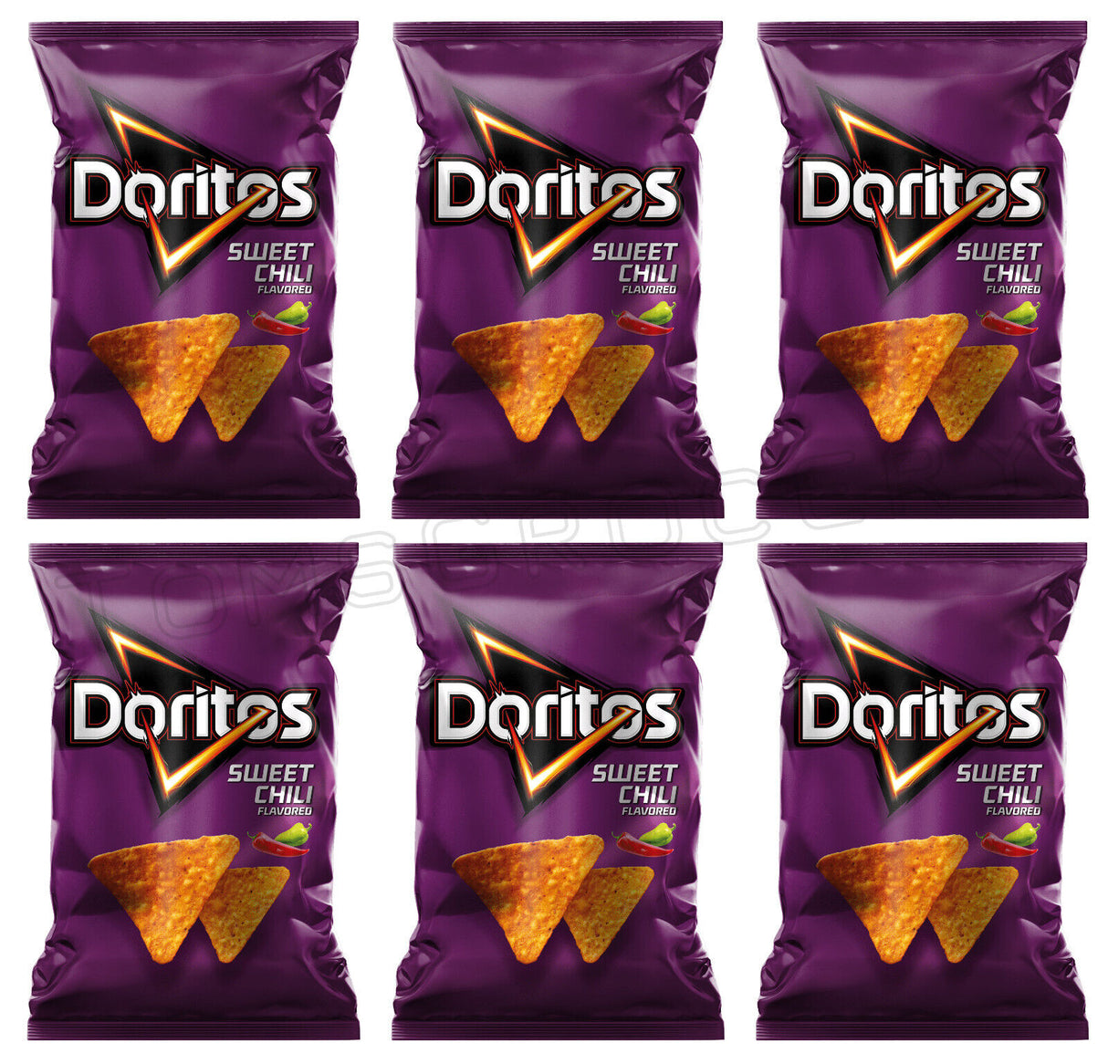6 DORITOS SWEET CHILI Flavor Tortilla Chips 100g 3.5oz