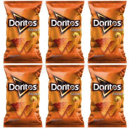 6 DORITOS NACHO Cheese Flavor Corn Chips Crisps European Snacks 100g 3.5oz